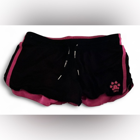 Cellblock13 Other - CellBlock13 Pink Black Mesh Drawstring Shorts Men’s Size M Paw Logo